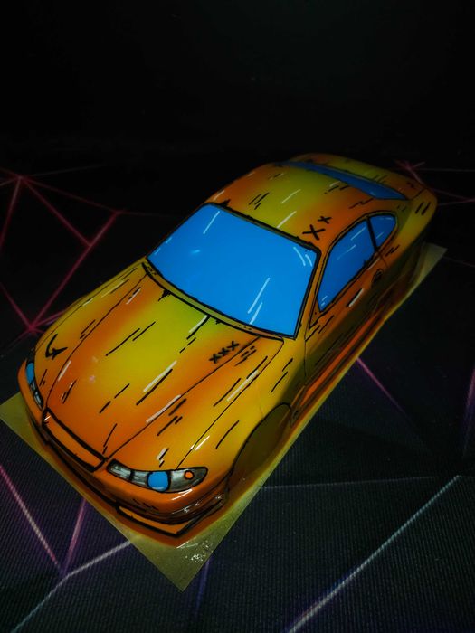 Nissan Silvia S15 Karoseria do modelu drift RC 1/10 Yokomo 255-260mm