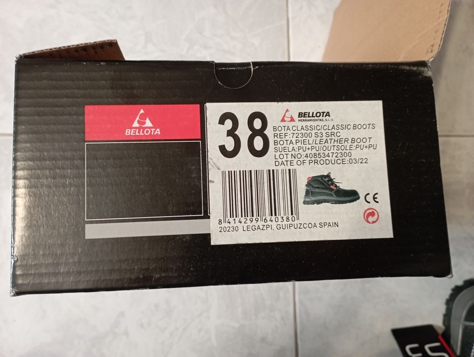 Botas de Segurança Bellota S3 SRC – Novas
