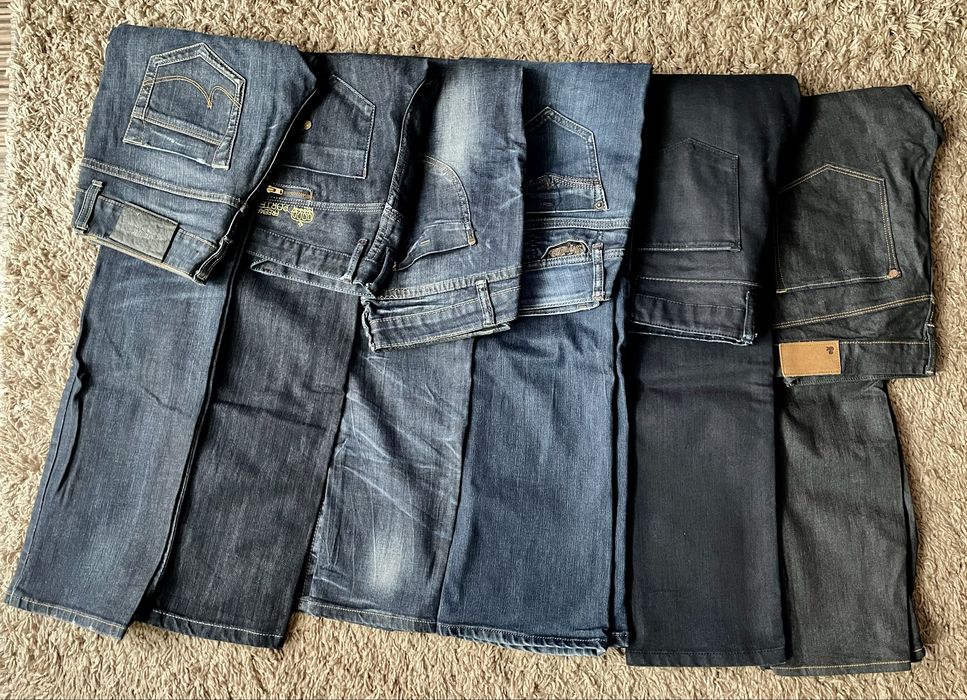 Paka 6 par spodni jeansowych damskich