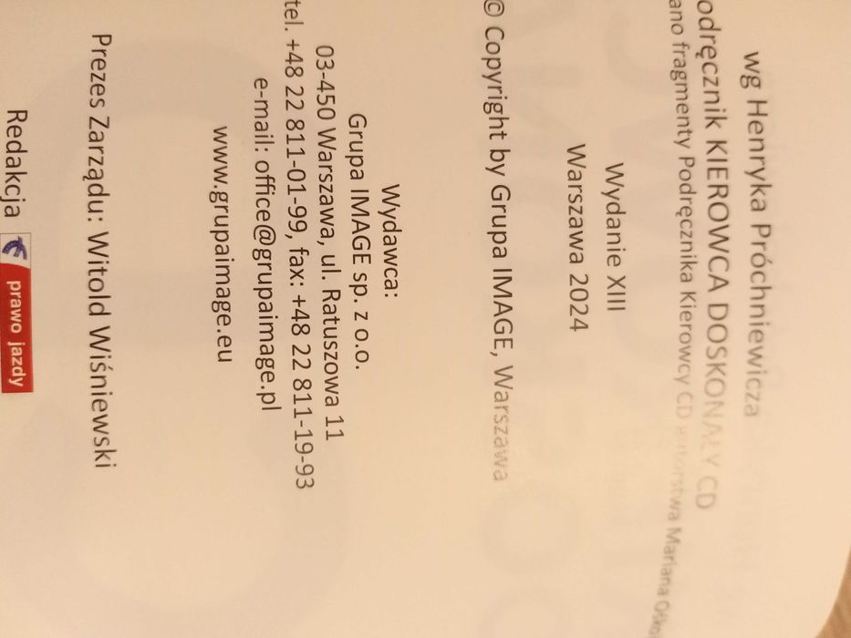 Książka kierowca doskonały