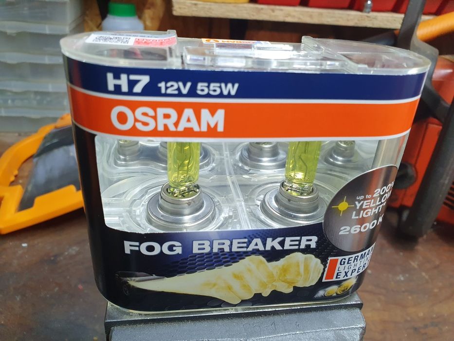 Żarówki h7 osram barwa żółta