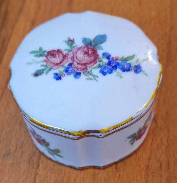 Caixa para joias em porcelana Coimbra S.P., floral