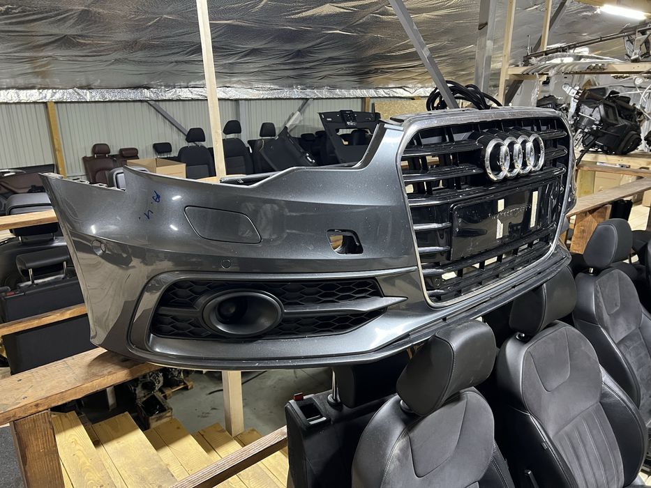Бампер Audi A6 C7 S-Line радар