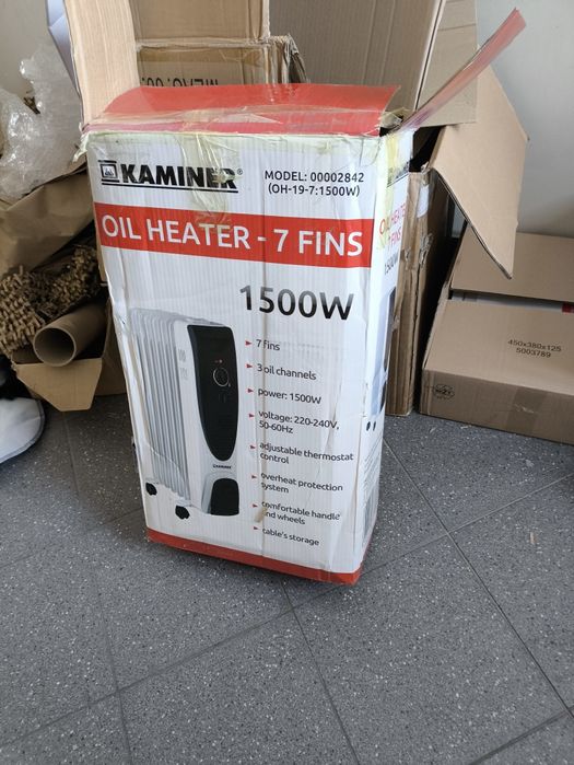Grzejnik olejowy elektryczny Kaminer nowy 1500w