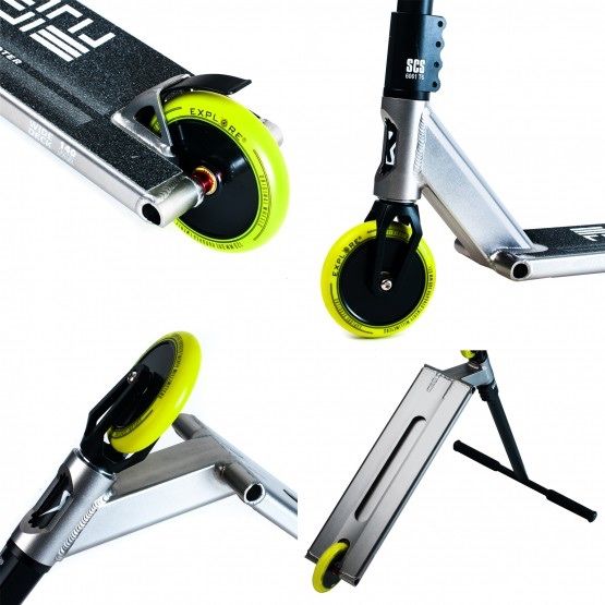 Трюковой підлітковий самокат  explore Red,для трюков , SCS ,пеги