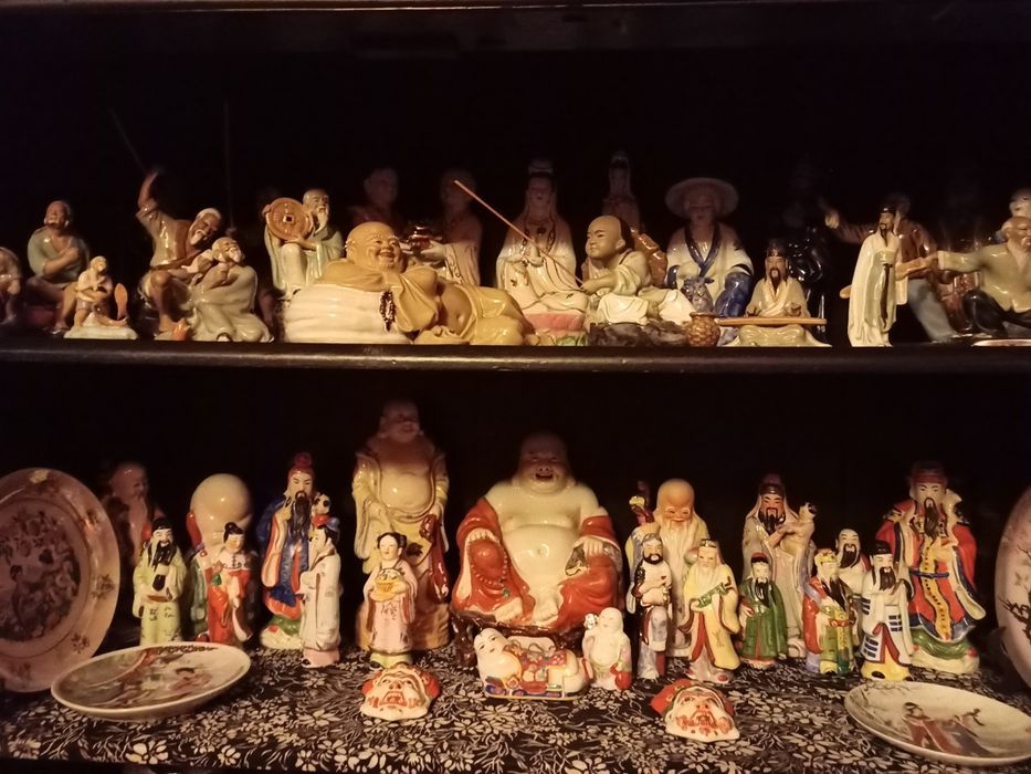 Chińskie Japońskie figurki ceramiczne