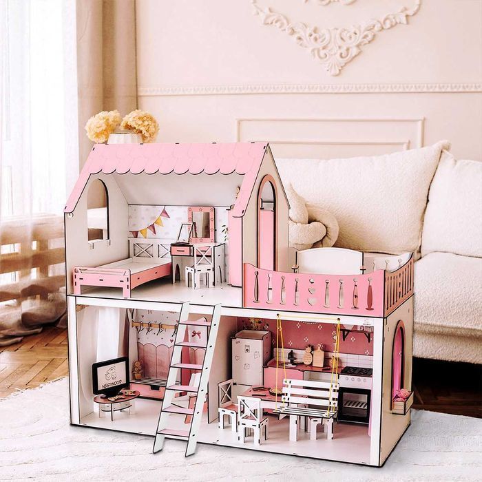 Ляльковий будинок Барбі меблі Вітальня в подарунок Кукольный дом Барби