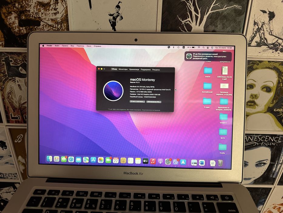 Macbook air 13” 2015, i5 8gb в идеальном состоянии