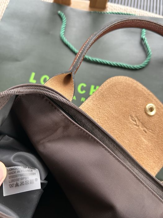 Longchamp torebka brązowa M