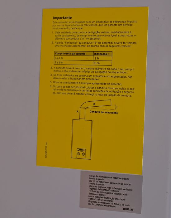 Esquentador para bilha