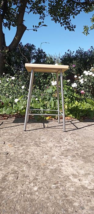 Стул кухонный/ стілець кухонний, нержавеющая сталь, стиль лофт