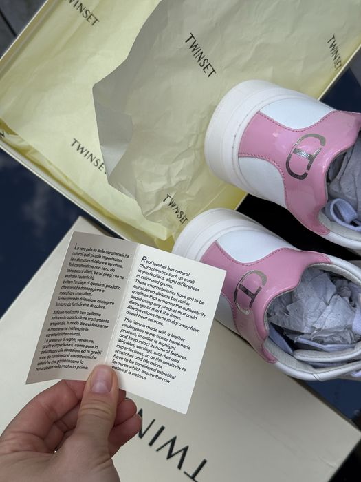 Sneakersy Skórzane Twinset Milano