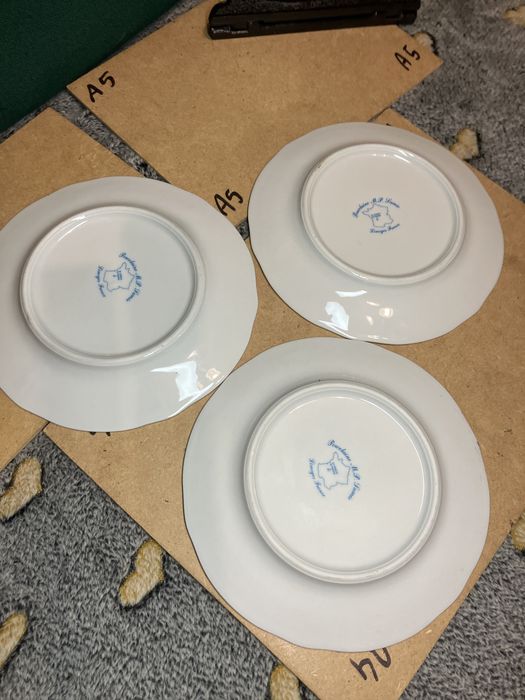 talerze LIMOGES projekt WAKELIN gronostaj borsuk lis