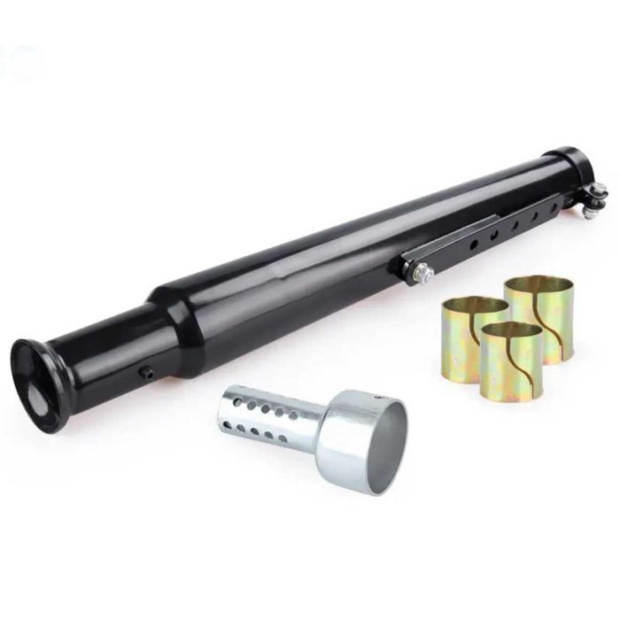 Escape ponteira universal silenciador preto cromado moto cafe racer