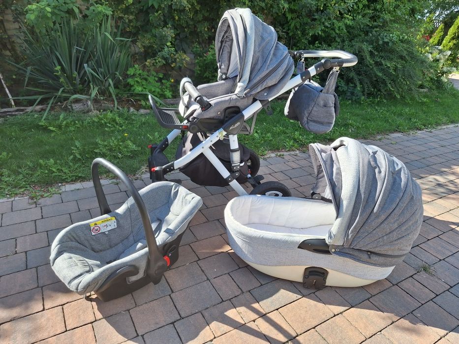 Wózek Adamex Barletta 3w1 + pokrowce