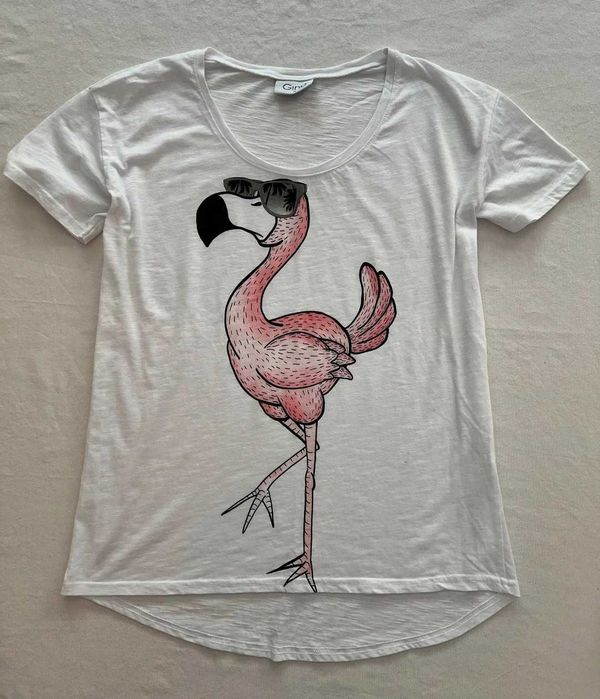 Koszulka top bluzka t-shirt flaming