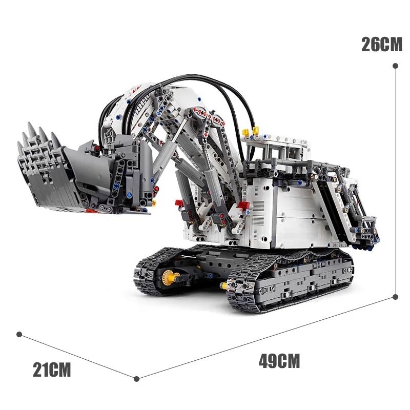 Koparka Liebherr R 9800 klocki Lepin technics zgodne z 42100