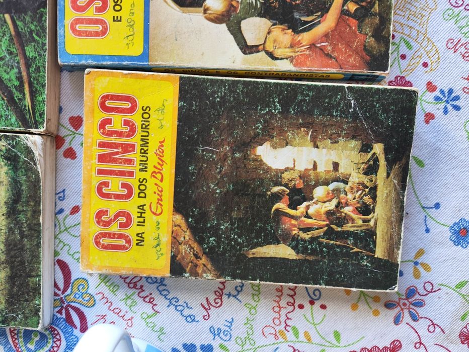 Livros os cinco e os sete enid blyton antigos anos 50/60
