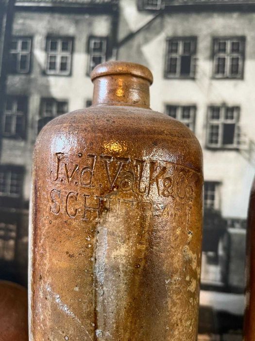 Stary zestaw butli kamionkowych Antyki