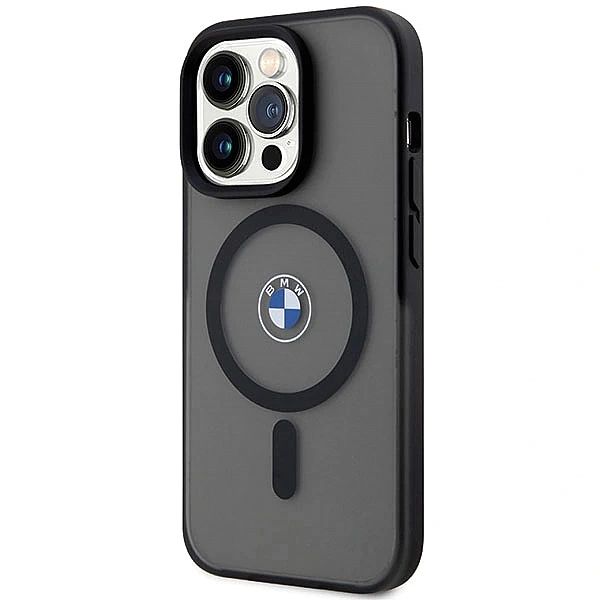 Etui BMW Signature MagSafe na iPhone 14 Pro - czarne