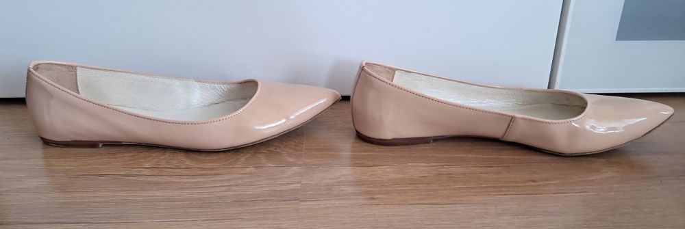Baleriny damskie lakierowane, rozm. 40, R. Polański