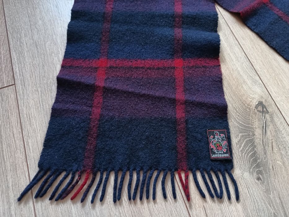Wełniany szal w szkocką kratę Pure Lambswool