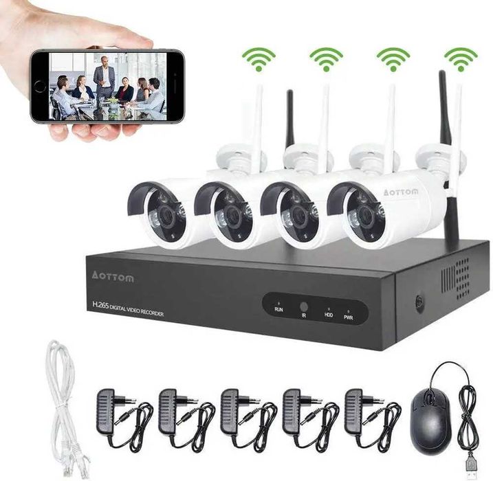Система відеоспостереження Aottom 8CH 720P  WiFi CCTV