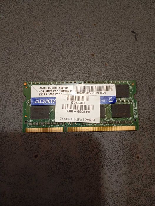 Оперативная память 4GB DDR3 2Rx8 PC3-12800S SO-DIMM (AM1U16BC4P2-B19H)