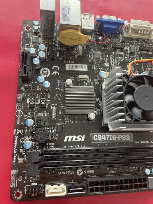 MSI C847IS-P33 z procesorem Celeron 847  mini itx ddr3