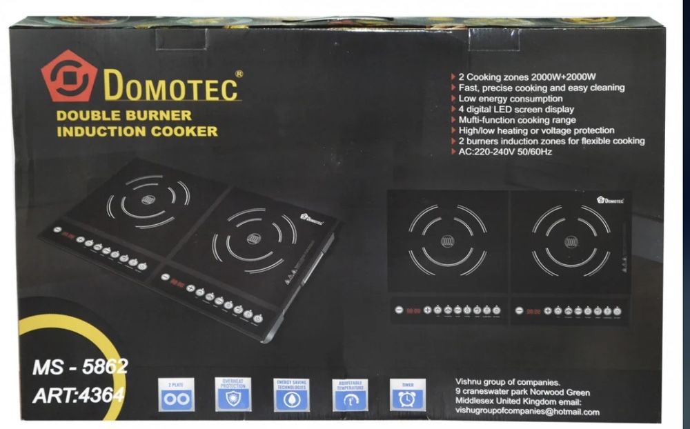 Індукційна плита Domotec Ms-5862 электроплита индукционная печь плитка