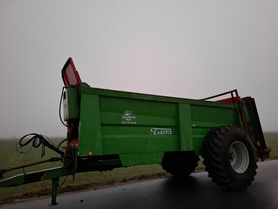 Rozrzutnik obornika Coutand Twister 12t, Jeantil, Rolland, Leboulch