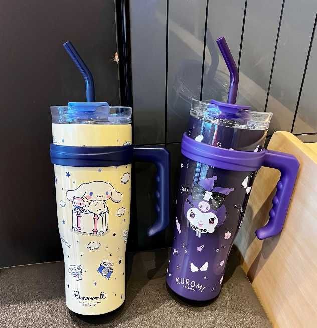 Tumbler/Garrafa Térmica Hello Kitty e Sario Original NOVO ENVIO GRÁTIS