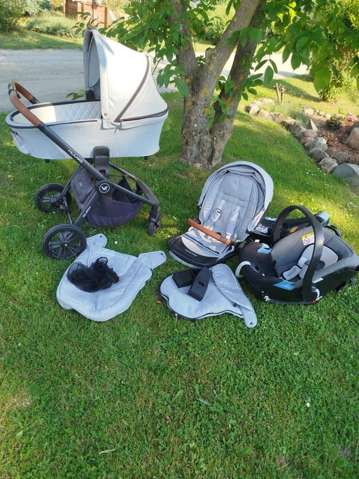 Wózek muuvo quick 2w1 plus fotelik i baza