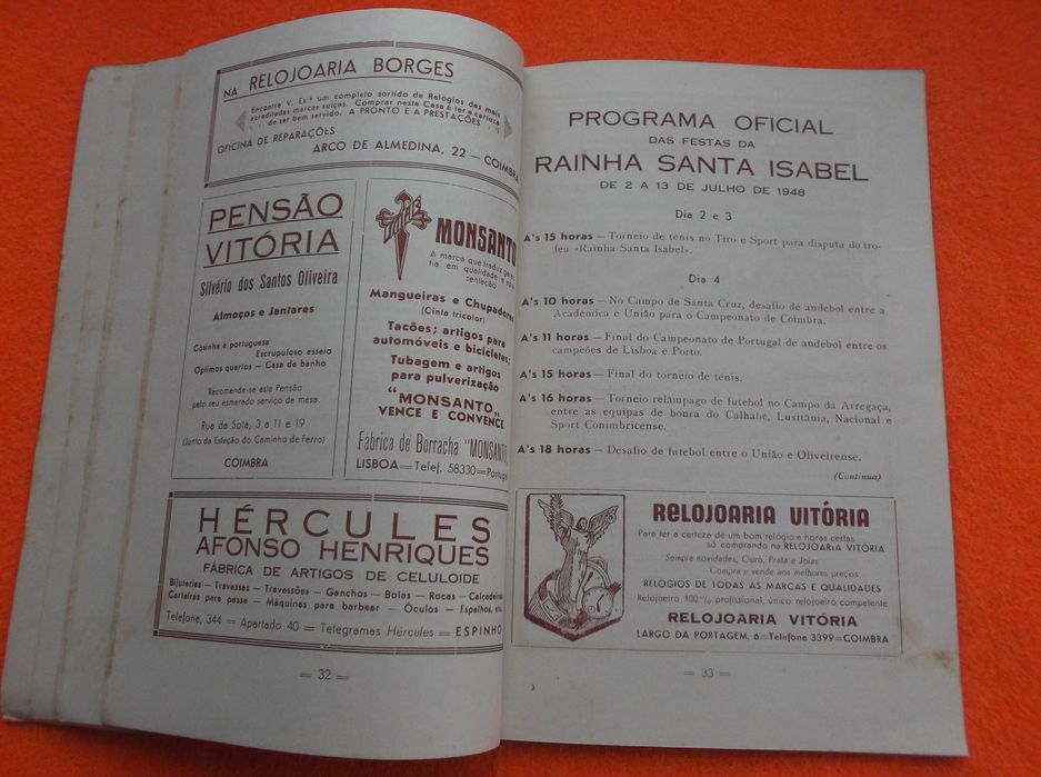 Programa Oficial Ilustrado das Festas da Rainha Santa Isabel