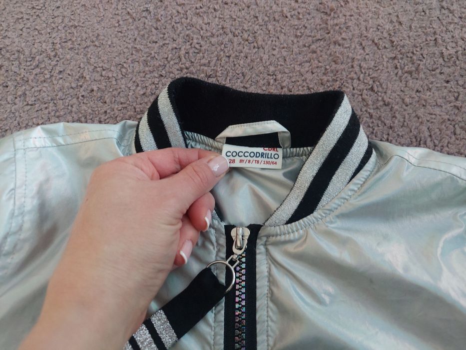 Kurtka Coccodrillo metaliczna bomberka 128