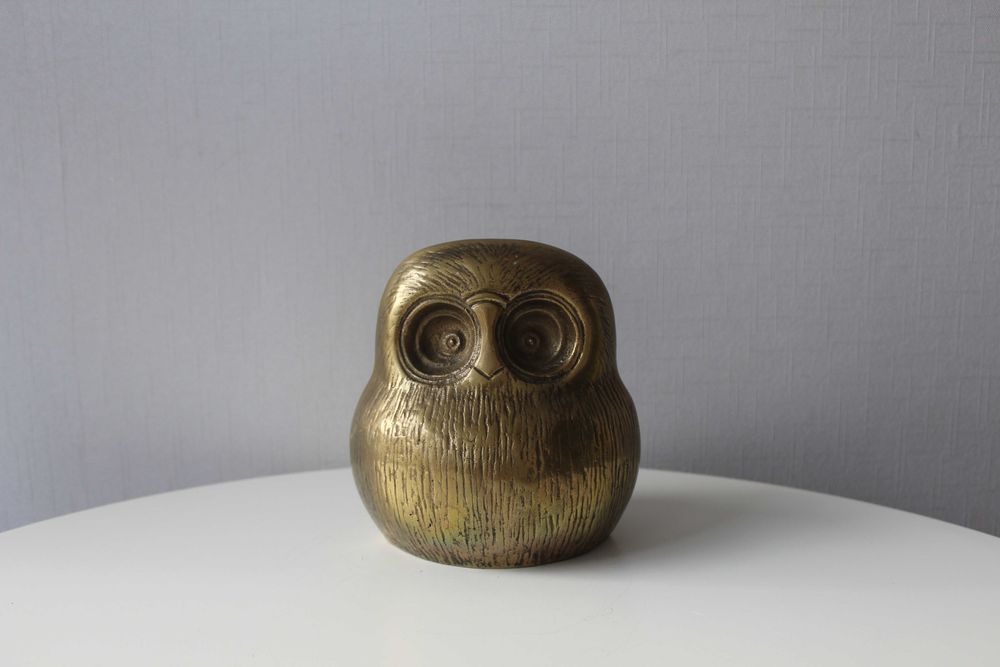 Сова, большая, бронза, бронзовая, Германия
