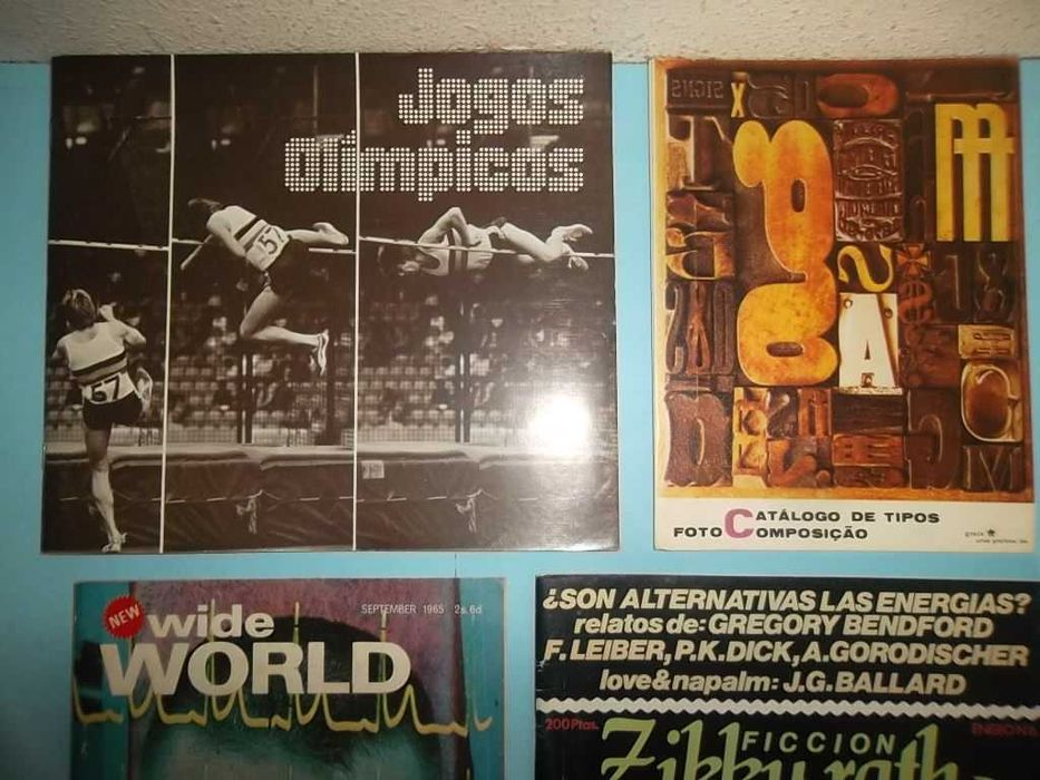 6 Revistas antigas ver fotos - portes grátis