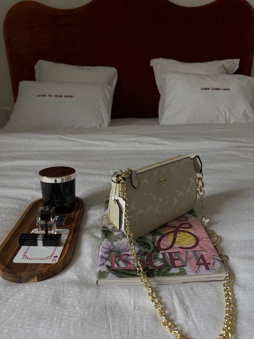Сумка Coach / сумочка коач коуч біла
