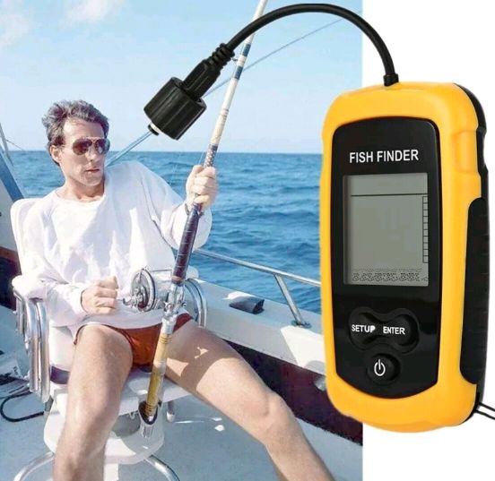 Aparelho para pesca / Detecta profundidade e localiza peixes (Novo)