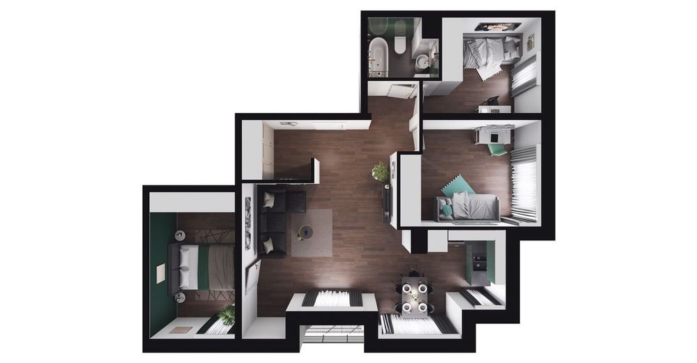 4-pokojowy apartament 70m2 + balkon
