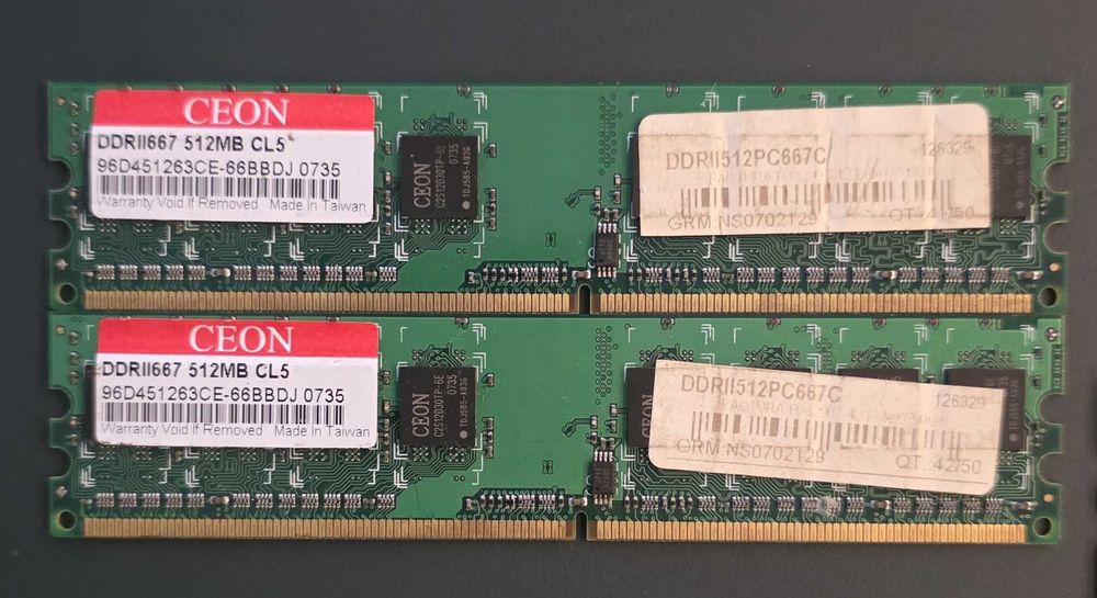 Módulos Memória RAM DDR2 (varios tamanhos e marcas) Lote ou Pack