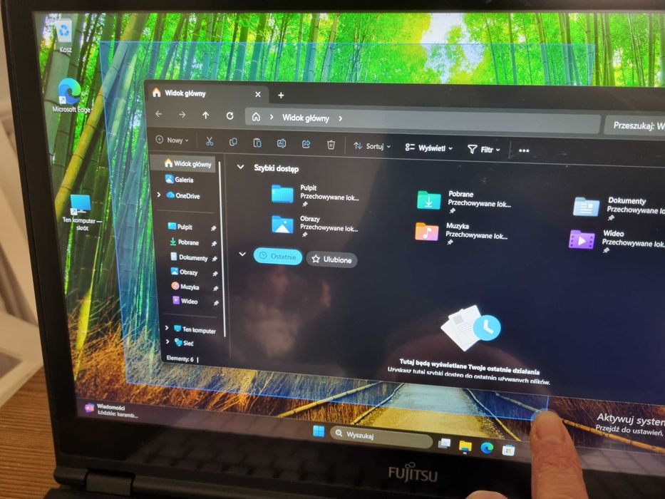 Laptop i5/8/256/15,6" DOTYKOWY FullHd windows 11 pro modem LTE