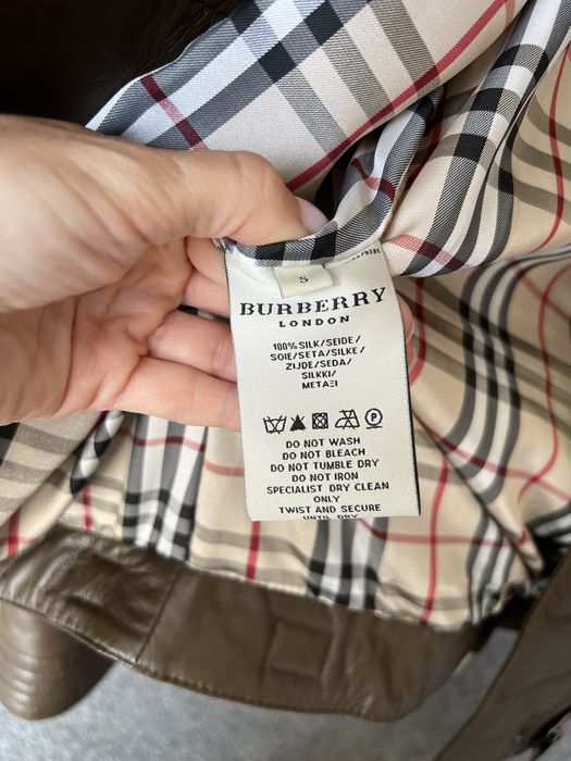 Шкіряна куртка Burberry