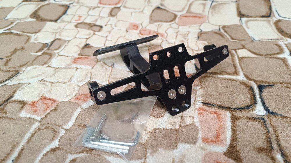 Тримач номера кріплення мотоцикла з місцем під поворотники CNC рамка