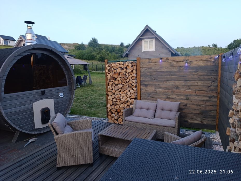 Komfortowy Domek 1 nad jeziorem Dadaj przy plaży z prywatnym pomostem