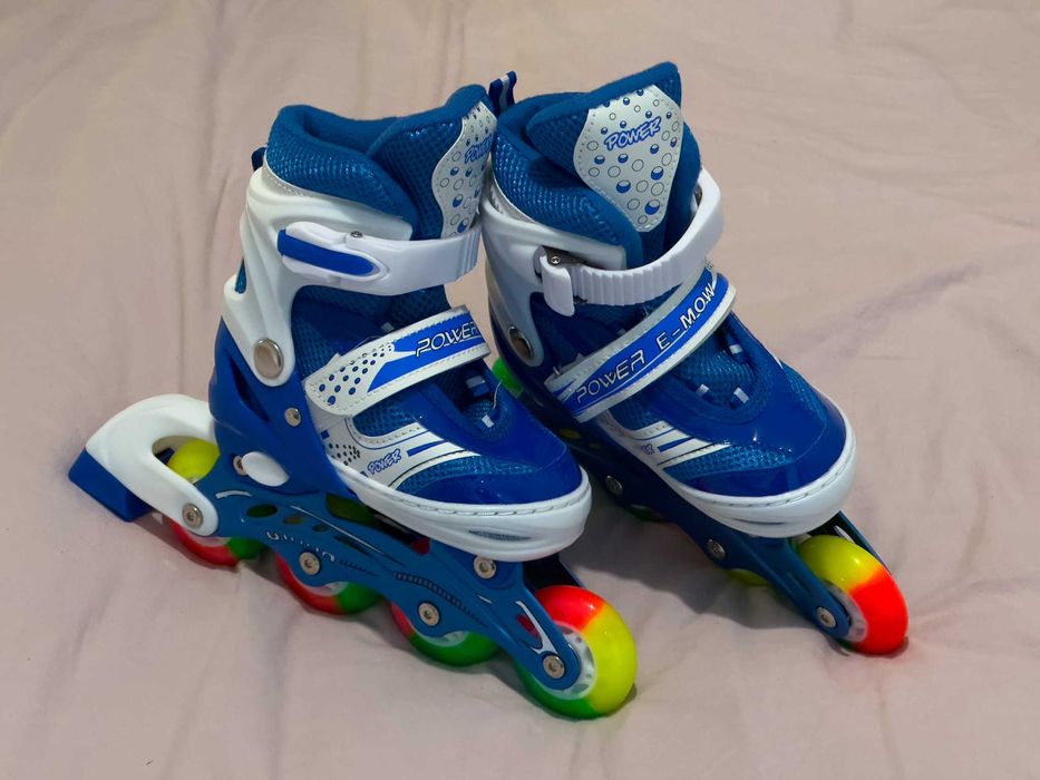 Rolki wrotki regulowane 31-34 dziecięce dla dzieci świecące