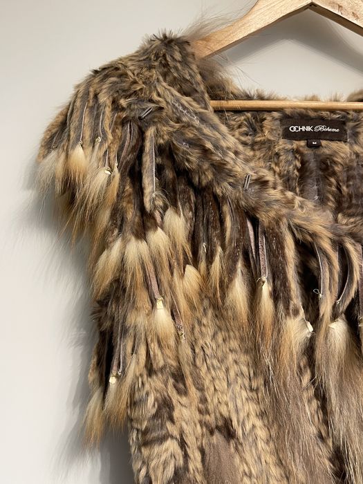 OCHNIK Boheme Kamizelka Bezrękawnik ze skóry naturalnej M