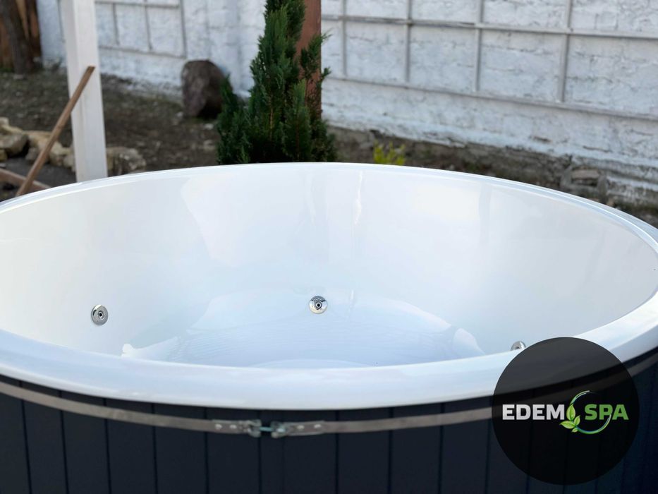 Купіль з пічкою на дровах.Карпатський чан.Офуро.Фурако