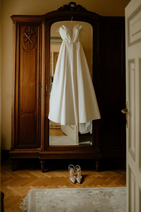 Suknia slubna z kieszeniami