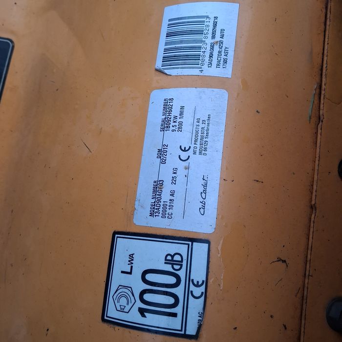 Kosiarka traktorek Cub Cadet 17.5km